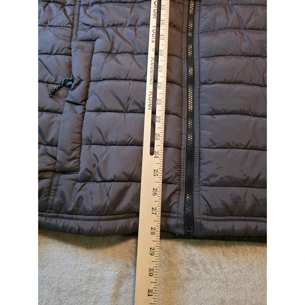 Gerry Special Edition Puffer Jacket Mens XL Gray Hooded Quilted Hiking Gorpcore